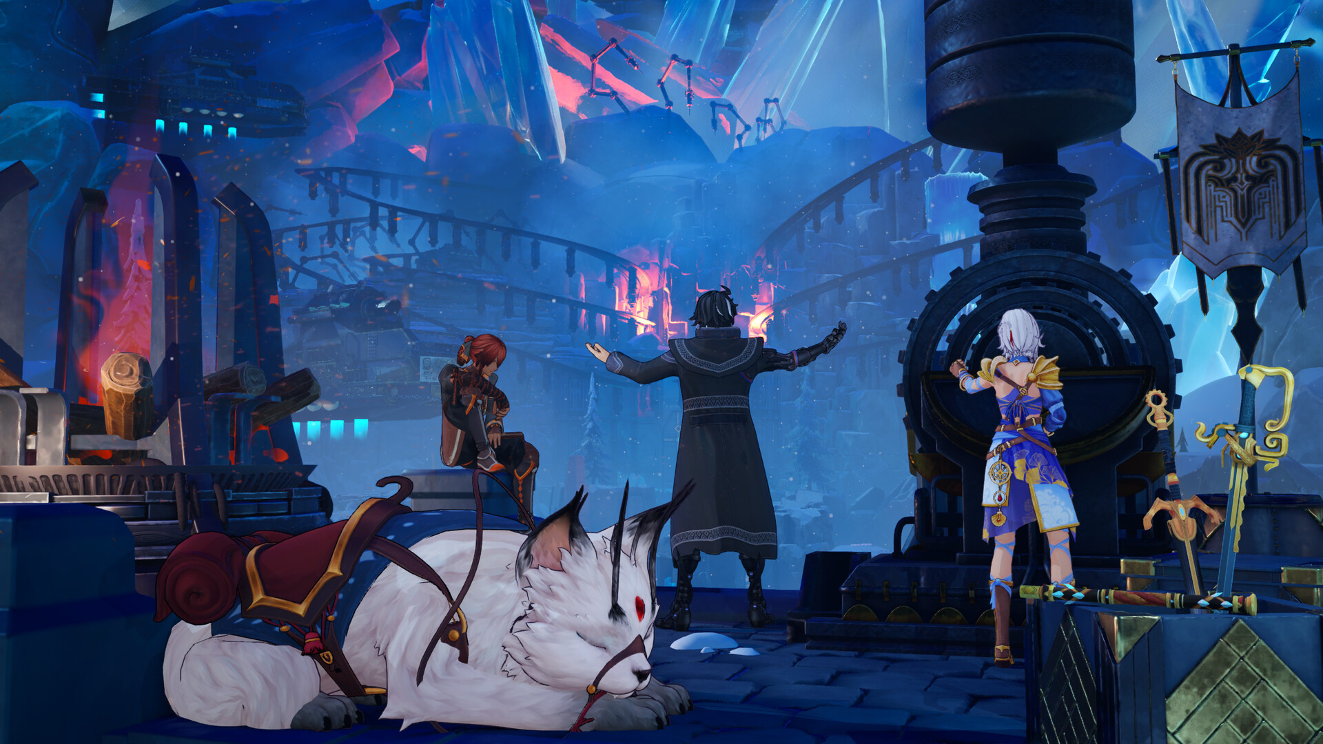 Edge of Memories combat - official screenshot of the Berserker transformation